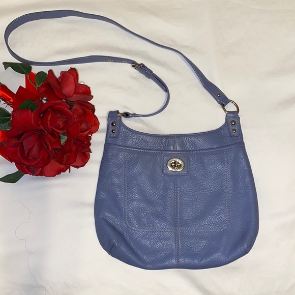 Coach Bags Coach Blue Penelope Hippie Crossbody Shoulder Bag Pebbled Leather F9265 Poshmark
